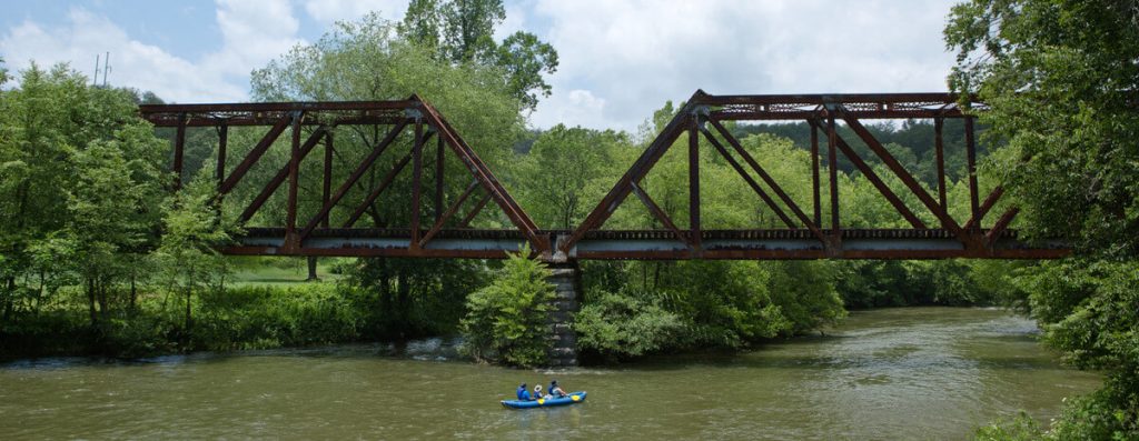 river bridge kayak