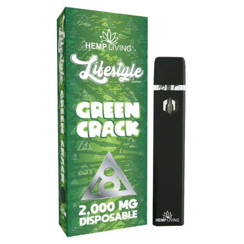 delta 8 2 gram disposable green crack