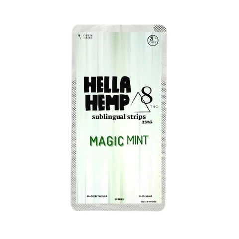delta 8 sublingual strip mint hella hemp