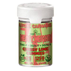 thcp-heavyweight-gummies-hemp-living-cherry-lime-25ct thcp gummies 25ct