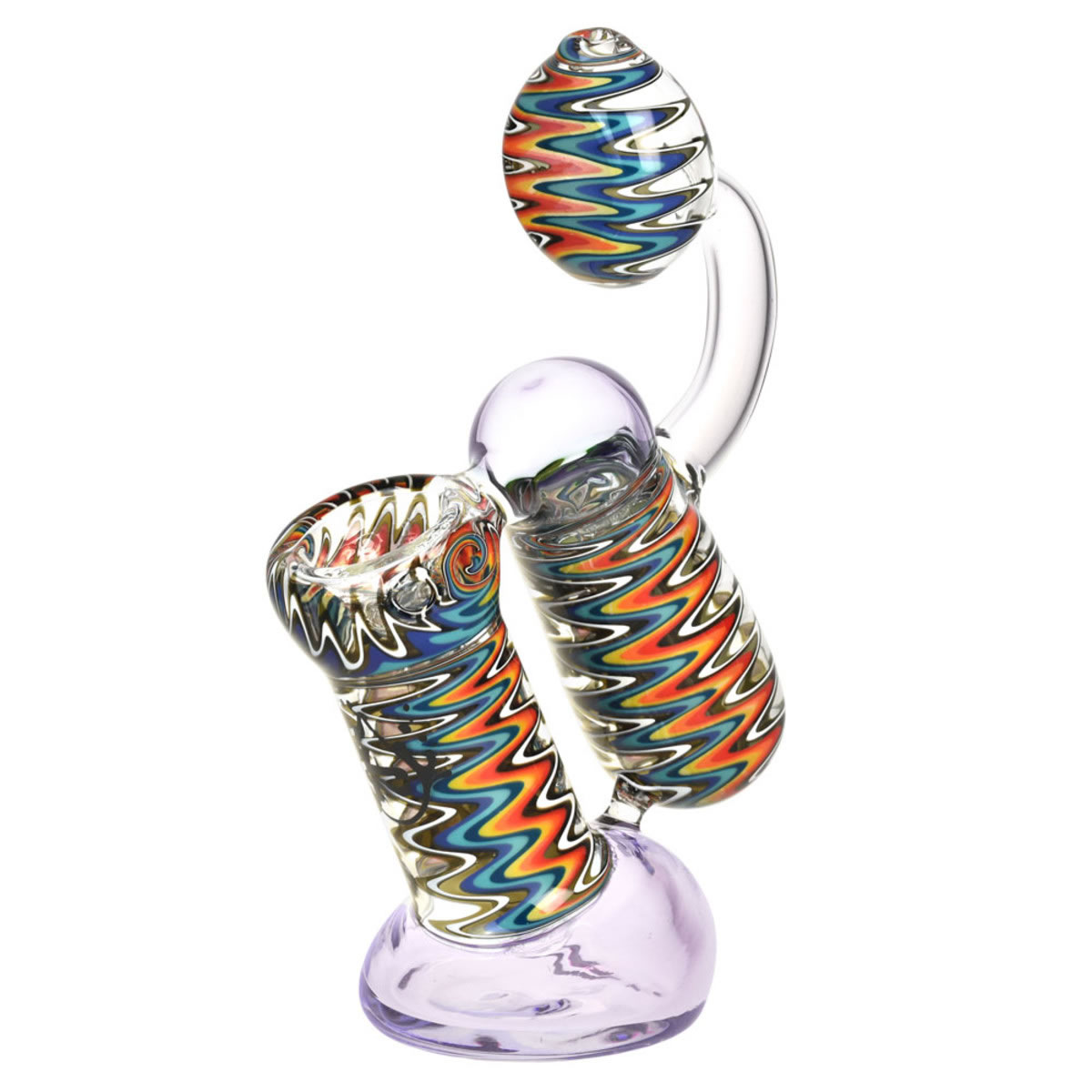 Pulsar Wig Wag Double Bubbler 5 5 Copper Mountain Hemp Traders