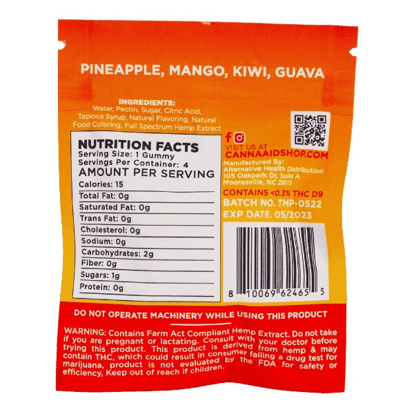 tropical mix gummies