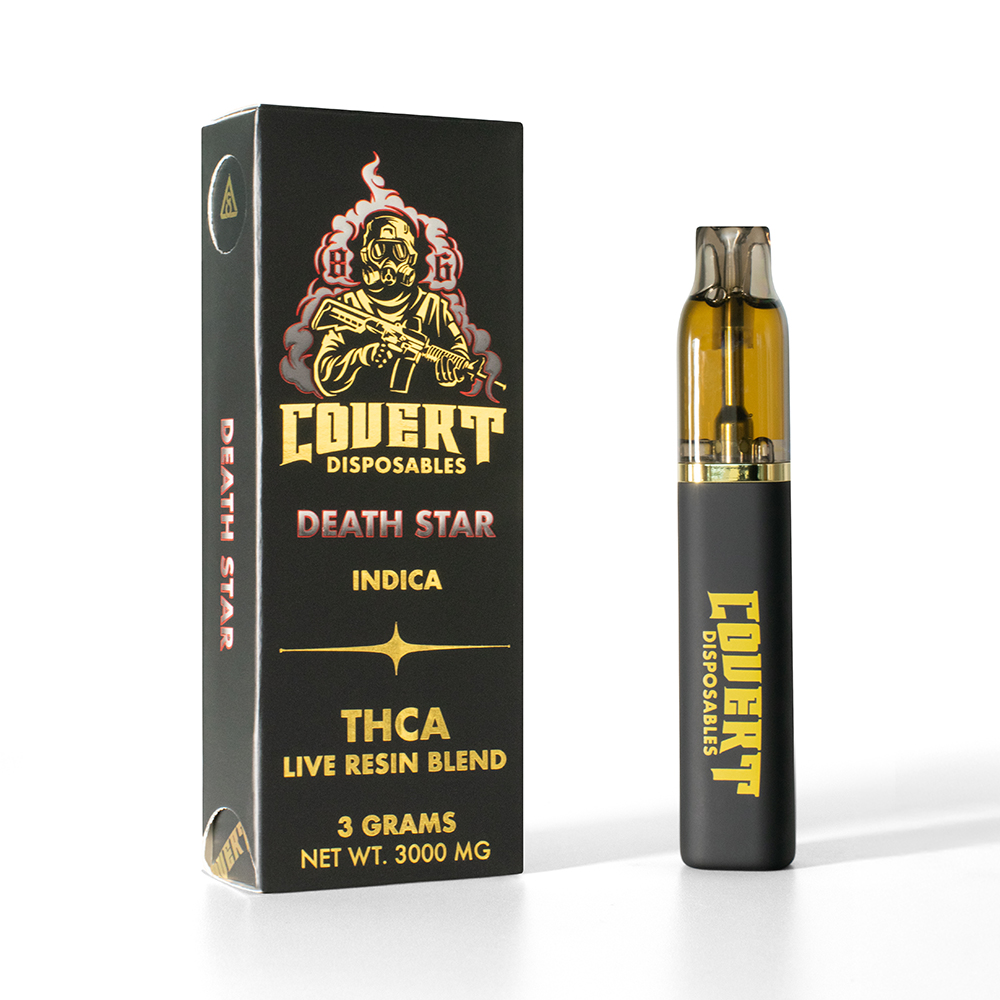 Death Star THCA + THCP + D8 Live Resin Disposable Vaporizer 3 Grams —  Covert