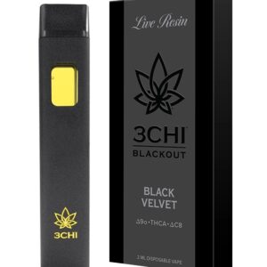 d90 thca live resin disposable black velvet
