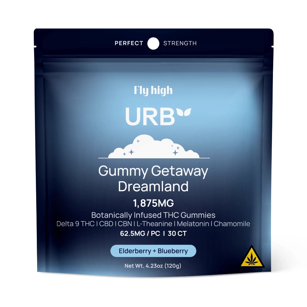 Urb Dreamland Sleep Gummies | Delta-9 + CBD + CBN | 2 Flavors | 30ct - Image 2