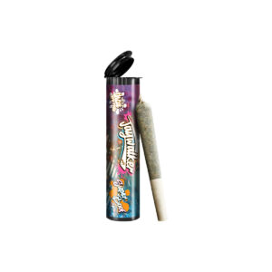 Jaywalker Super Boof THCA 0.5g pre-roll in protective tube featuring premium indoor-grown hybrid hemp flower.