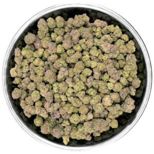 Hemp Living Bangkok Purple THCA flower close up